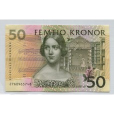 SUECIA 50 KORONAS BILLETE SIN CIRCULAR, UNC